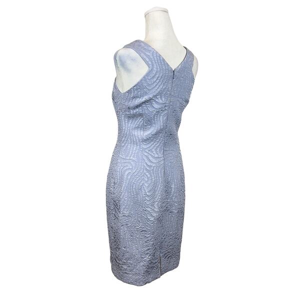 O. Suzanne Dress Women 4 Textured Periwinkle Blue Bodycon Party Gala  Cocktail - Picture 7 of 16